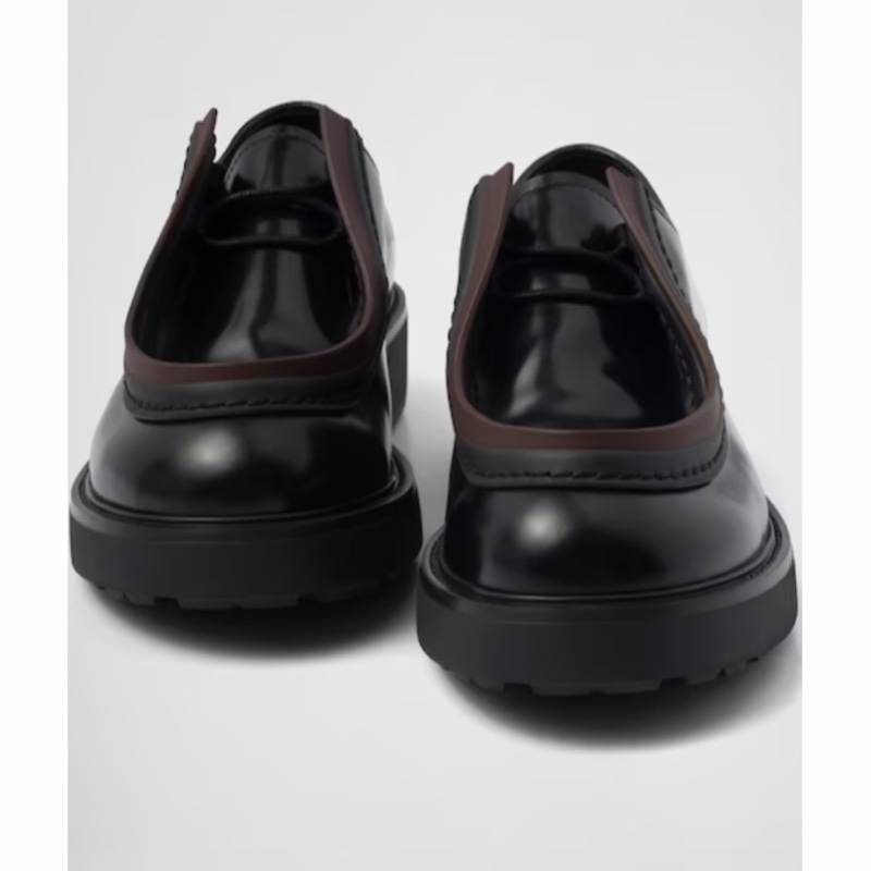 Prada 男士 Diapason系帶徽標商務休閒鞋UK-5 UK-5.5 UK-6 UK-6.5 UK-7 UK-7.5 UK-8 UK-8.5 UK-9 UK-10碼-2