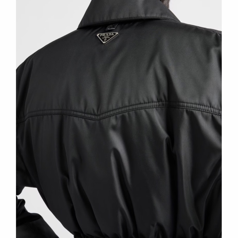 Prada 女士 拉鍊羽絨服IT-36 IT-38 IT-40 IT-42 IT-46碼模特身高178CM,穿著38碼-2