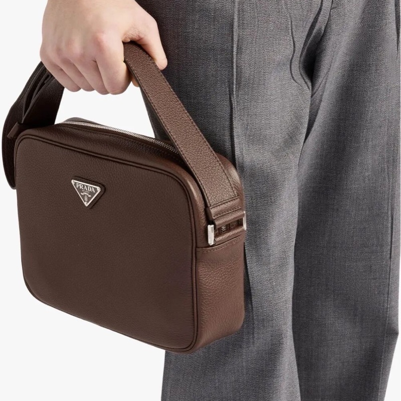 Prada 男士 拉鍊單肩包均碼碼18cm*7.5cm*25cm-5