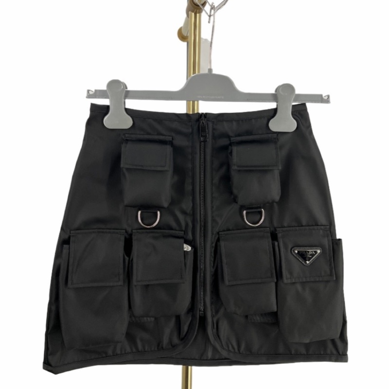 Prada 女士 多口袋徽標半身裙IT-36 IT-38碼-0
