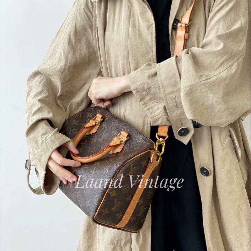 路易威登波士頓包LV原花speedy Bandoulière 25 M41113-1