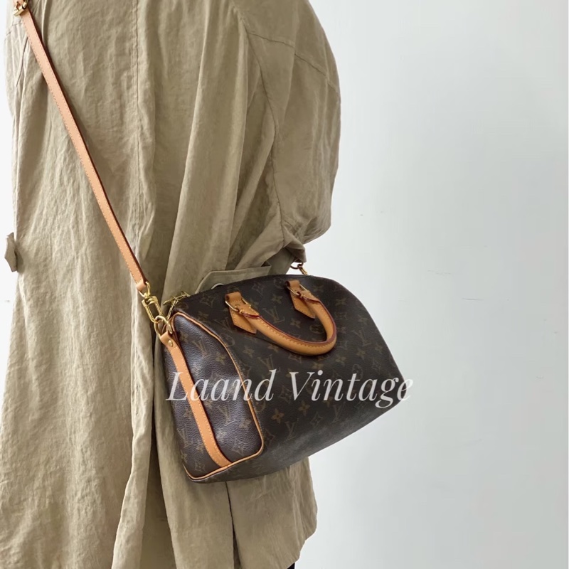 路易威登波士頓包LV原花speedy Bandoulière 25 M41113-5