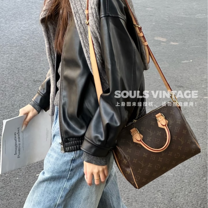 路易威登波士頓包LV原花speedy Bandoulière 25 M41113-6