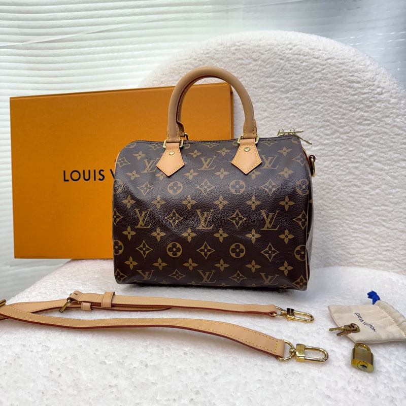 路易威登波士頓包LV原花speedy Bandoulière 25 M41113-9