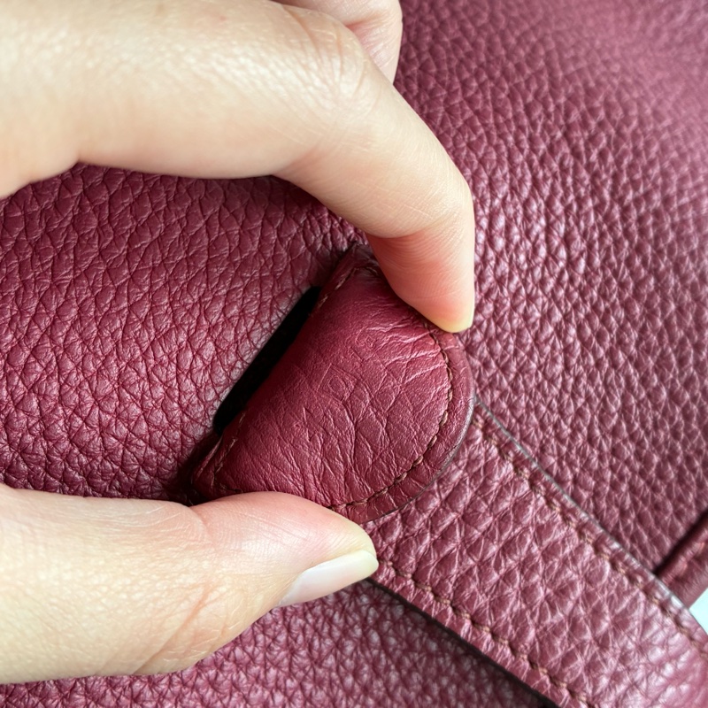 Hermes 酒紅色🄾刻Evelyne 29 斜背 肩背都可以-28