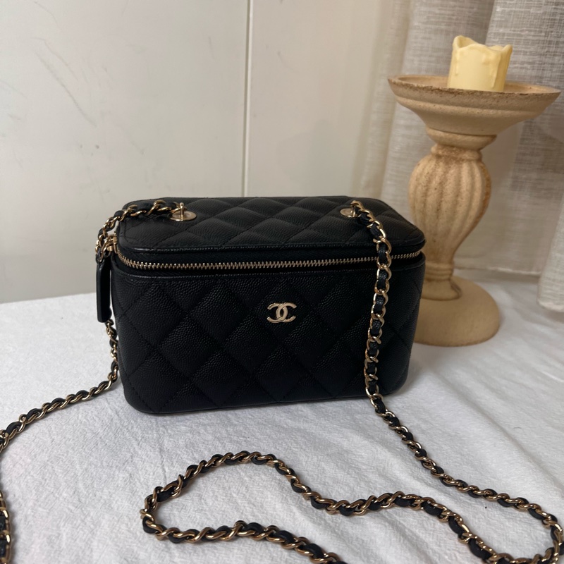 ෆ Chanel盒子包 化妝盒包🈶購證-3