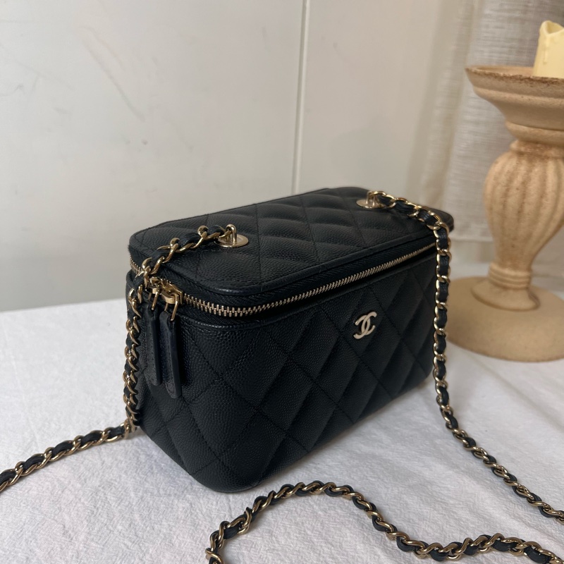 ෆ Chanel盒子包 化妝盒包🈶購證-4