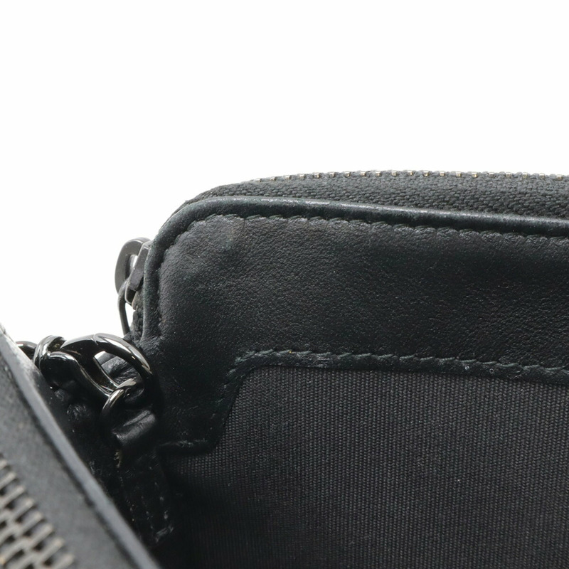 香奈兒 Boy Chanel Matelasse Coco Mark 皮夾鏈條肩包手拿包羊皮黑 A84069-7