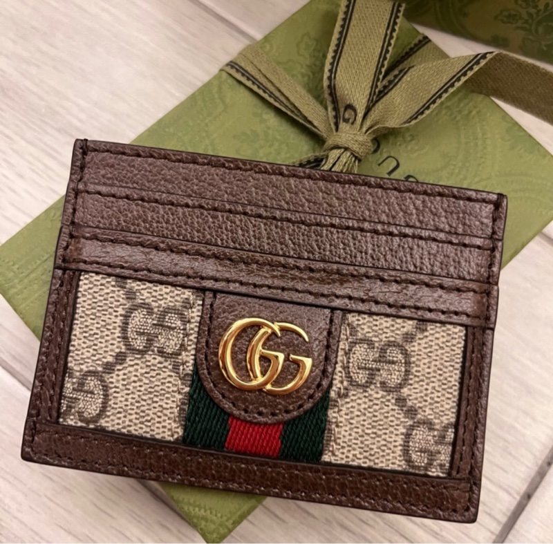 GUCCI 經典老花卡夾-0