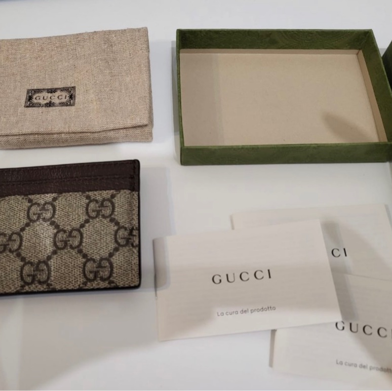 GUCCI 經典老花卡夾-5