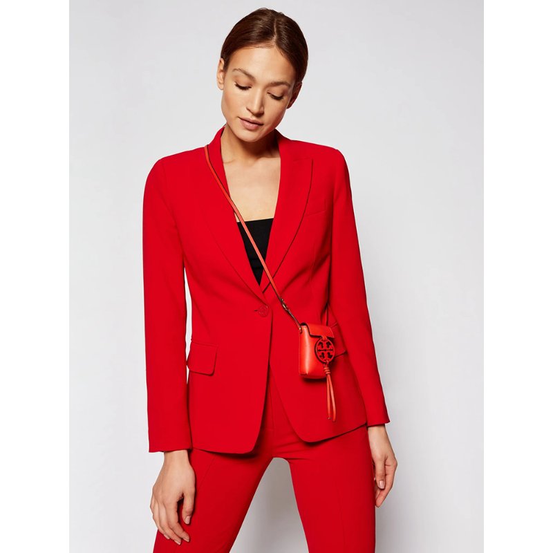 【TORY BURCH】雙T-LOGO皮革小包-紅色-5