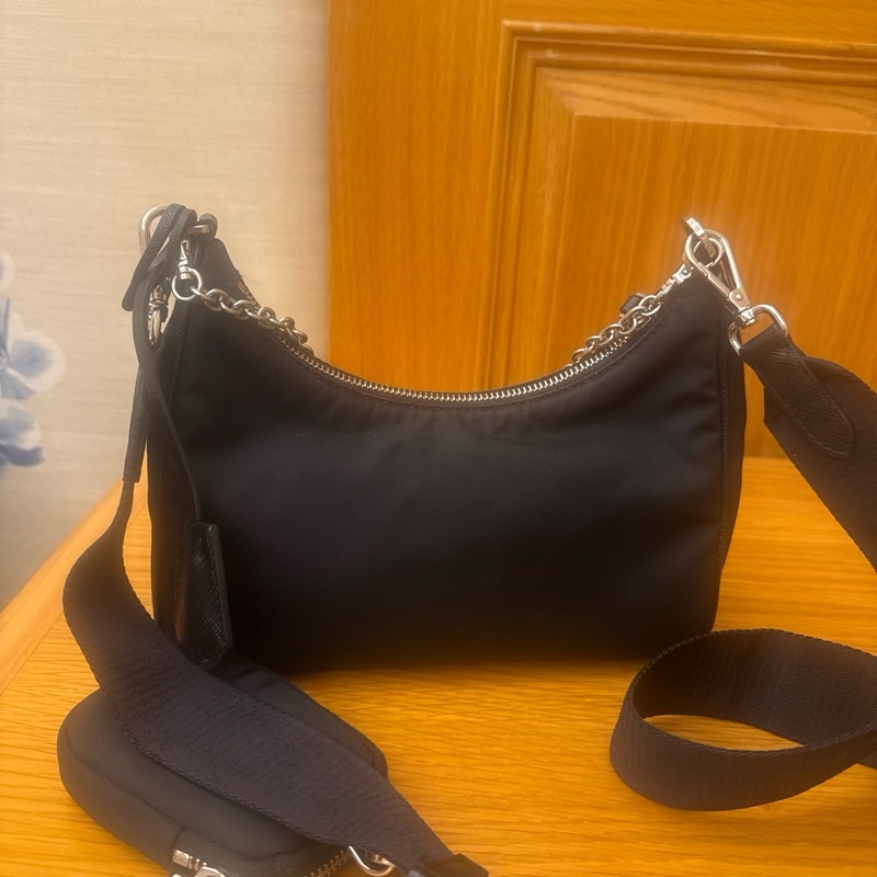 近新閒置 Prada 三合一 尼龍 黑-1