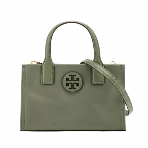 【TORY BURCH】尼龍迷你托特包/兩用包-軍綠