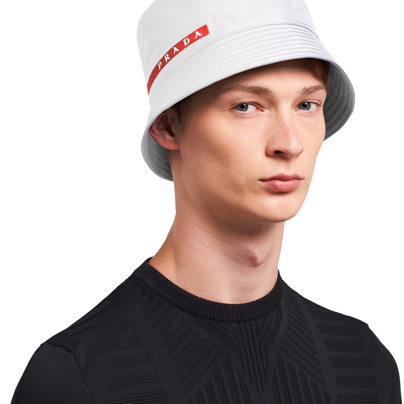 Prada 男士 logo貼花漁夫帽S M XL-4