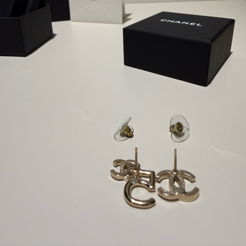 Chanel 雙C No.5 帶鑽耳環-2