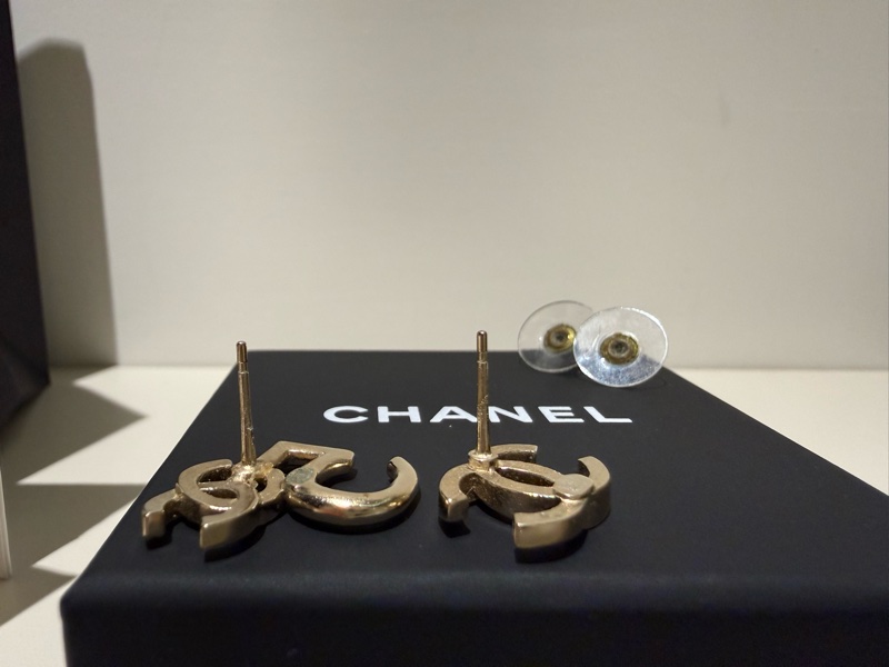 Chanel 雙C No.5 帶鑽耳環-3