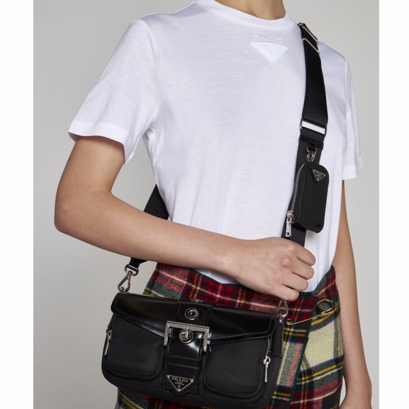 Prada 女士 三角標誌單肩包均碼碼24cm*7cm*12cm-4