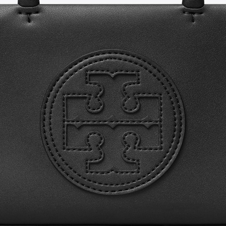 【TORY BURCH】皮革車縫LOGO迷你托特包/兩用包-黑-4