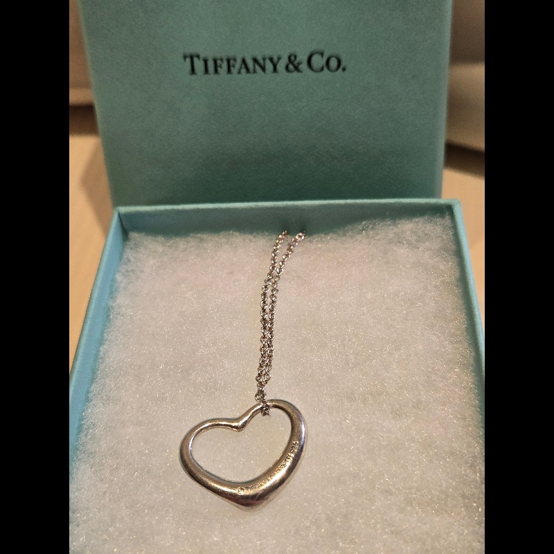 Tiffany & Co. Elsa Peretti Open Heart 925純銀愛心項鍊-1