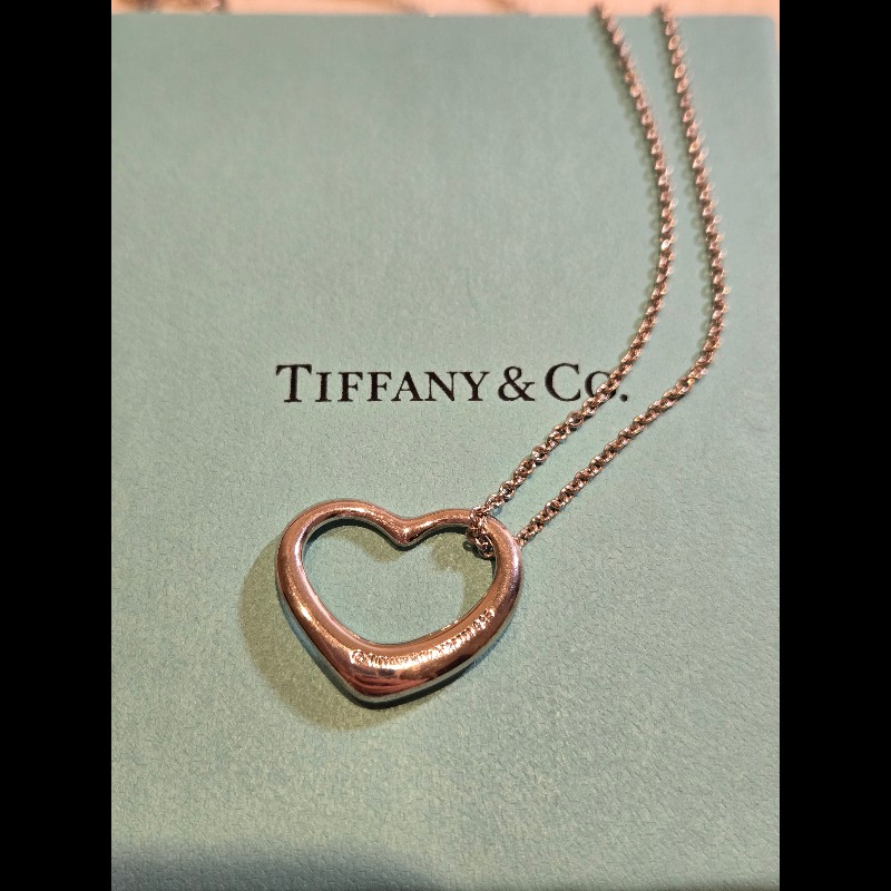 Tiffany & Co. Elsa Peretti Open Heart 925純銀愛心項鍊-2