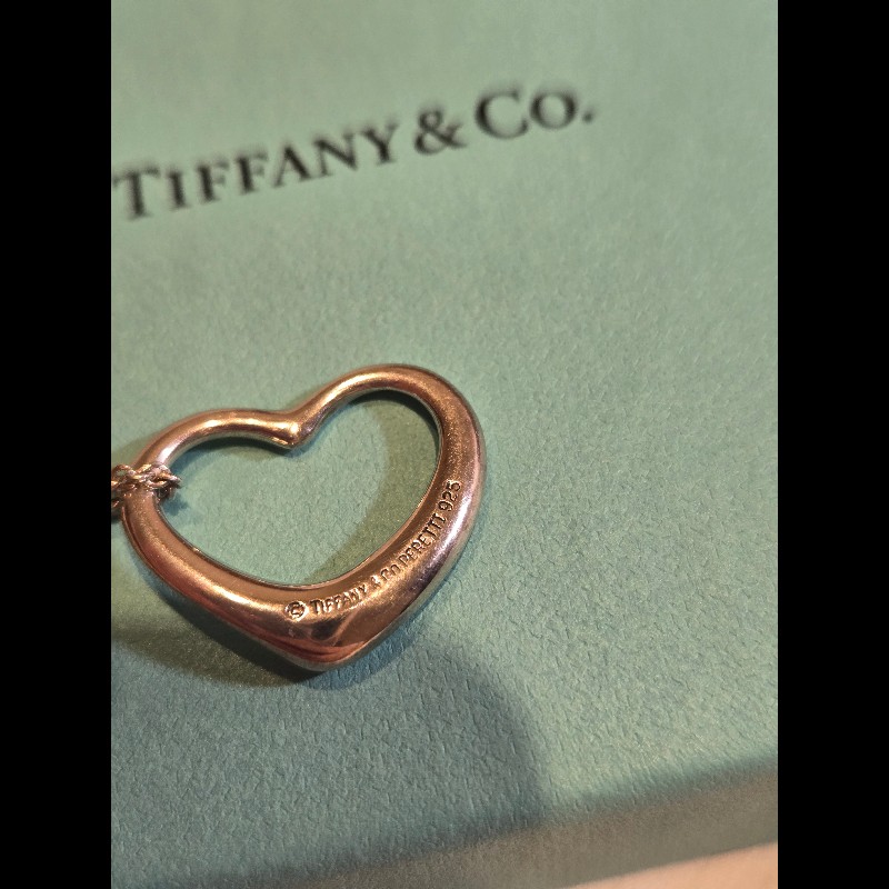 Tiffany & Co. Elsa Peretti Open Heart 925純銀愛心項鍊-6