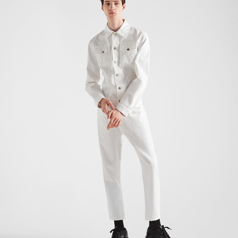 Prada 男士 長袖紐扣牛仔外套L碼-2