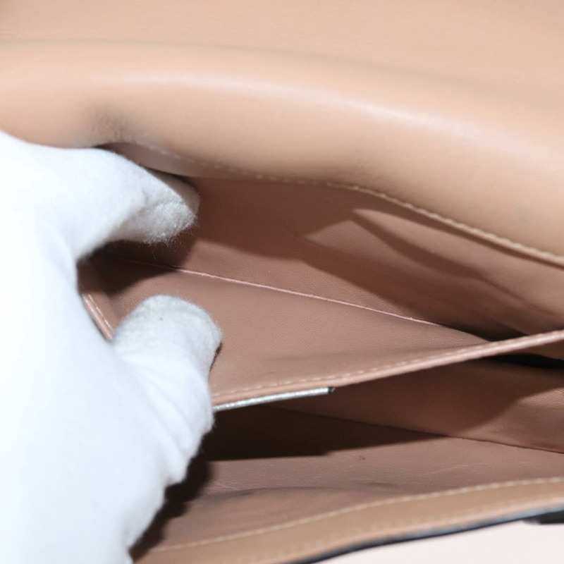 【日本直送】GUCCI 竹節鏈條 Broadway 單肩包 皮革 2way 銀色 453778 正品 ka2490V-25