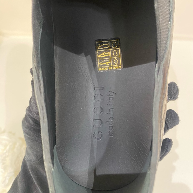 Gucci古馳黑色純皮一腳蹬男鞋休閒鞋,尺碼9碼半,有盒子-5
