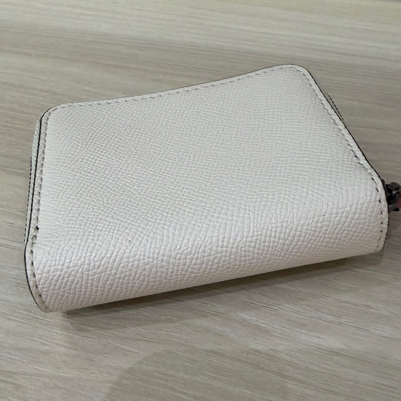 Coach短夾 撞色款(黃+白)-6