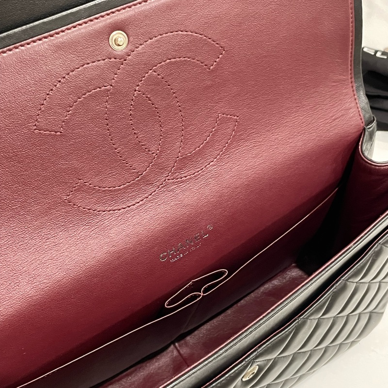 ▪️富貴選物FUGUEI▪️CHANEL CF MAXI BAG 羊皮黑銀-21