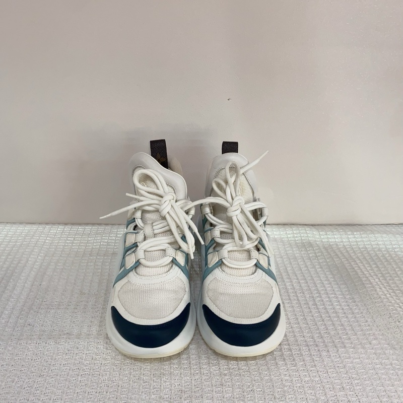 LV/路易威登1A7QA4archloght 白藍老爹鞋,尺碼37碼 ,跟高7cm-1