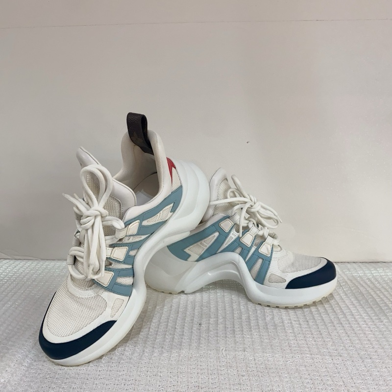 LV/路易威登1A7QA4archloght 白藍老爹鞋,尺碼37碼 ,跟高7cm-5
