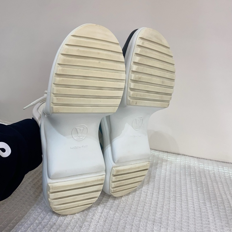 LV/路易威登1A7QA4archloght 白藍老爹鞋,尺碼37碼 ,跟高7cm-8