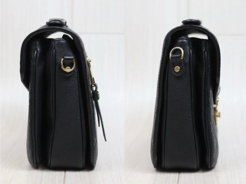 「JL精品代購」 98新 LV 黑金Metis壓紋郵差包 ic 芯片款-4