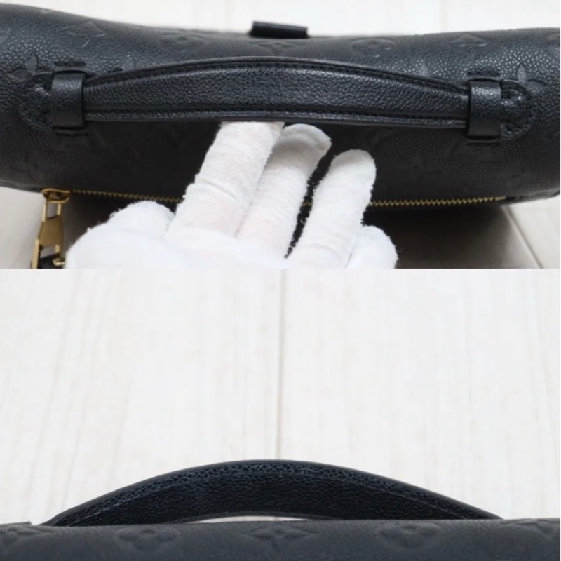 「JL精品代購」 98新 LV 黑金Metis壓紋郵差包 ic 芯片款-5