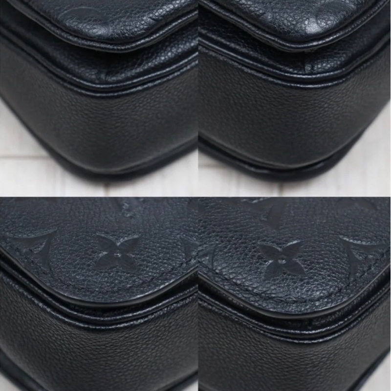 「JL精品代購」 98新 LV 黑金Metis壓紋郵差包 ic 芯片款-7