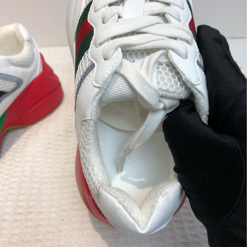 Gucci/古弛紅綠條老爹鞋,尺碼35碼,自帶5cm增高-7