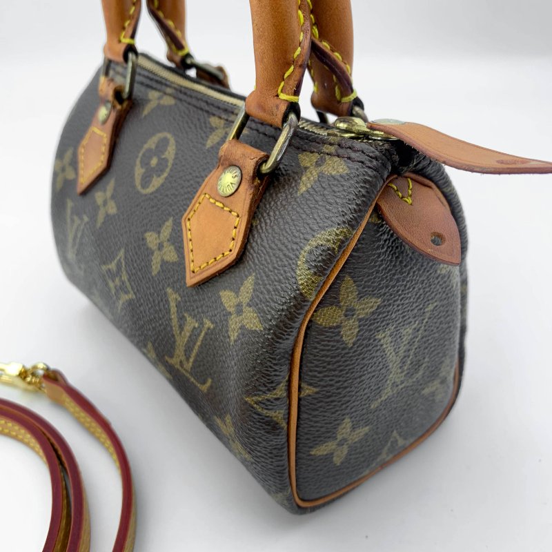 Louis Vuitton 經典老花speedy mini,LV,路易威登Nano小廢包,波士頓包,現貨,真品,免運-1