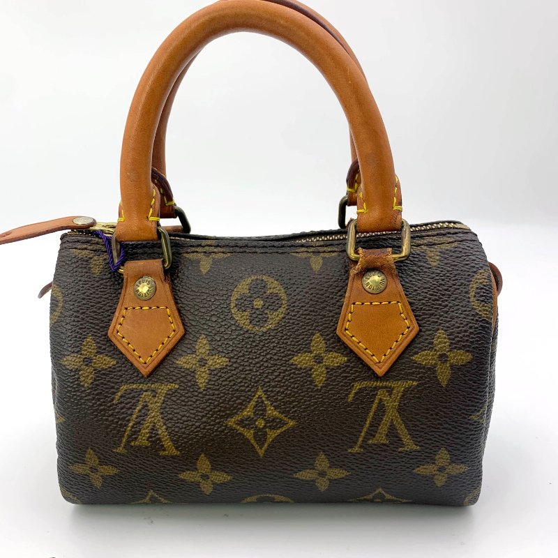 Louis Vuitton 經典老花speedy mini,LV,路易威登Nano小廢包,波士頓包,現貨,真品,免運-4