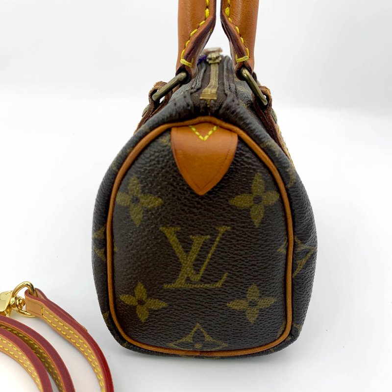 Louis Vuitton 經典老花speedy mini,LV,路易威登Nano小廢包,波士頓包,現貨,真品,免運-6