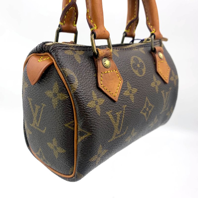 Louis Vuitton 經典老花speedy mini,LV,路易威登Nano小廢包,波士頓包,現貨,真品,免運-8