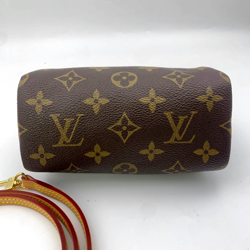 Louis Vuitton 經典老花speedy mini,LV,路易威登Nano小廢包,波士頓包,現貨,真品,免運-10
