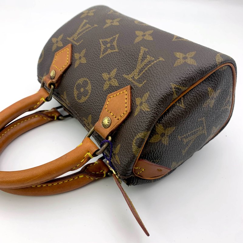 Louis Vuitton 經典老花speedy mini,LV,路易威登Nano小廢包,波士頓包,現貨,真品,免運-18