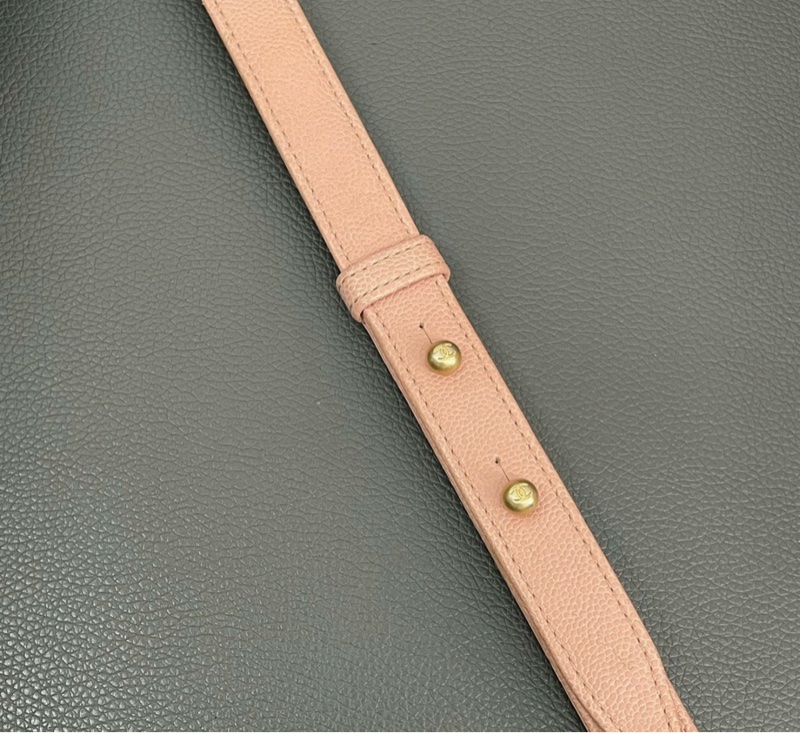 【97新 ✨ 全網最低價！】絕版難求 Chanel香奈兒 leboy 中號 櫻花粉色牛皮 金扣 單肩包 鏈條斜挎包 （下單前先詢問庫存❗️）-13