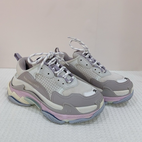 Balenciaga/巴黎世家Triples冰淇淋色馬卡龍色老爹鞋 尺寸36碼，有塵袋