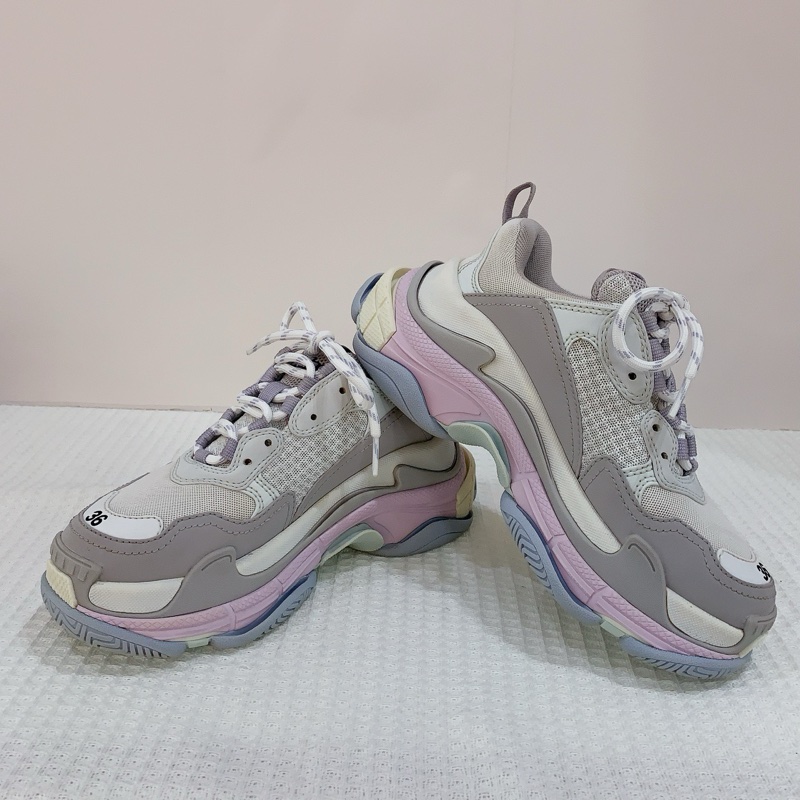 Balenciaga/巴黎世家Triples冰淇淋色馬卡龍色老爹鞋 尺寸36碼,有塵袋-2