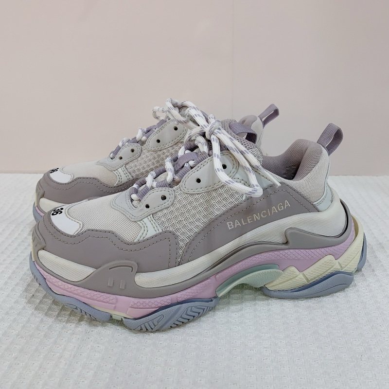 Balenciaga/巴黎世家Triples冰淇淋色馬卡龍色老爹鞋 尺寸36碼,有塵袋-4