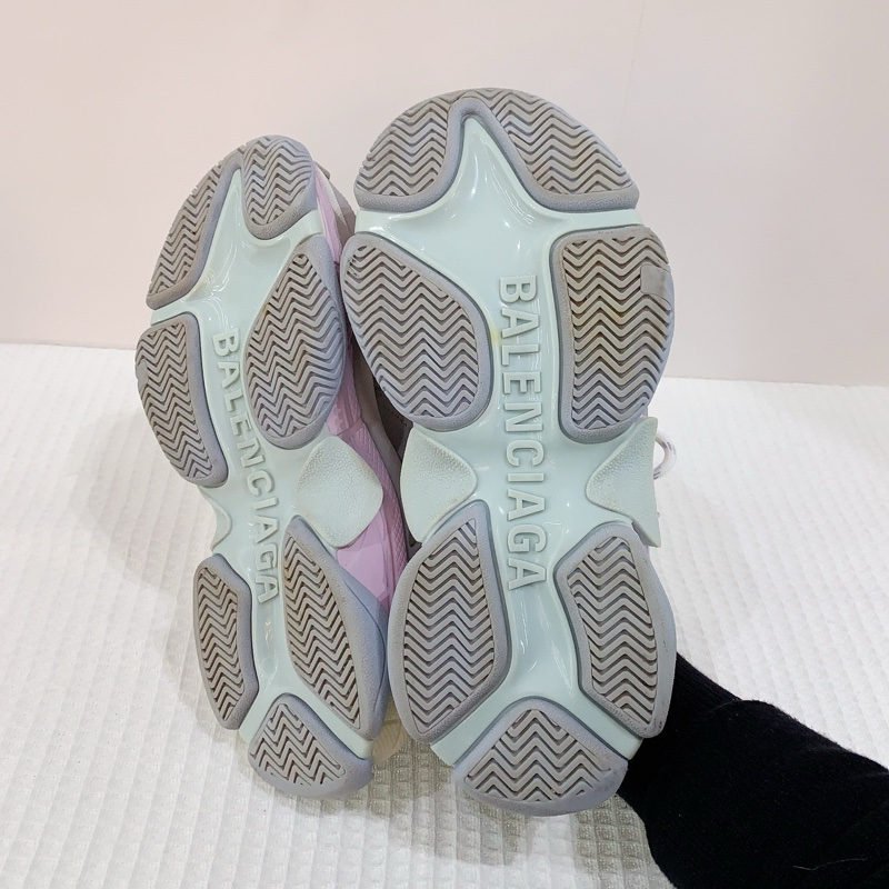 Balenciaga/巴黎世家Triples冰淇淋色馬卡龍色老爹鞋 尺寸36碼,有塵袋-7