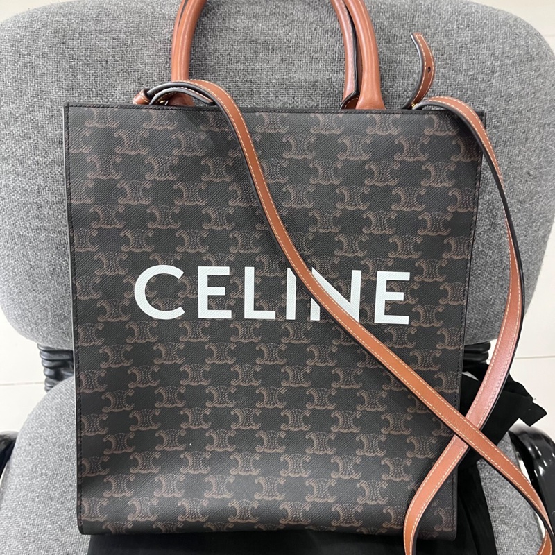 【韓劇女主風😍明顯logo 👍🏻入門之選】98新 Celine 金标老花托特包-4