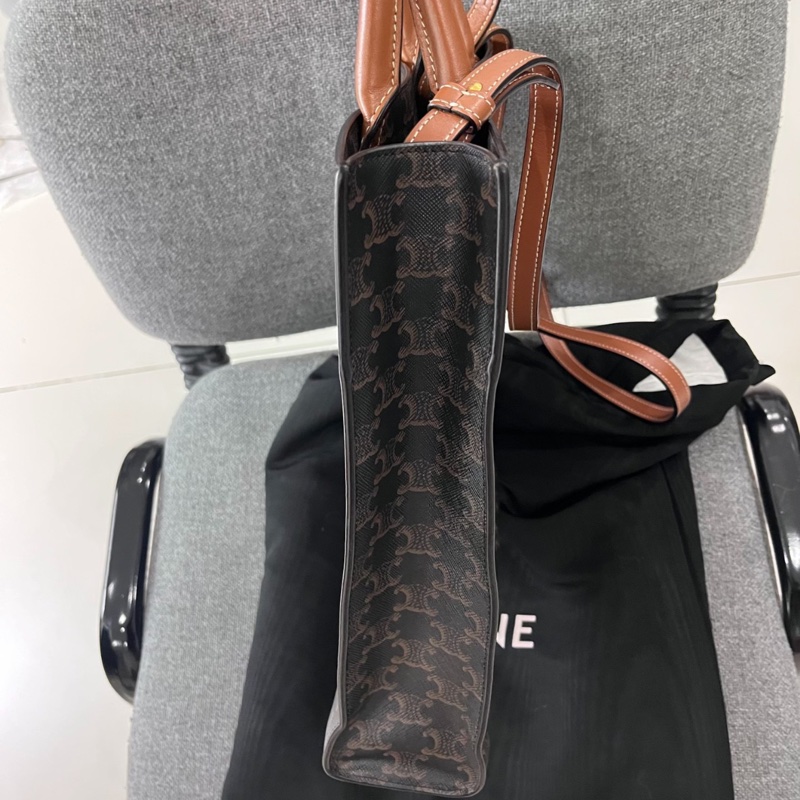 【韓劇女主風😍明顯logo 👍🏻入門之選】98新 Celine 金标老花托特包-6